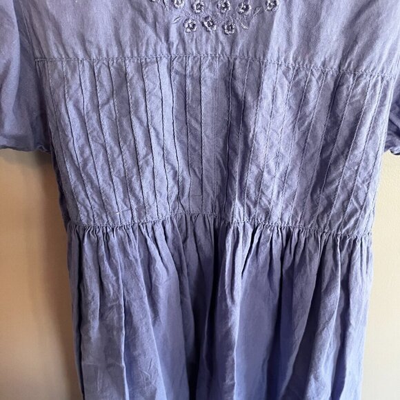 April Cornell dress Girls Periwinkle Blue Floral Cotton Size 3-4 "Cornelloki" - Picture 7 of 11